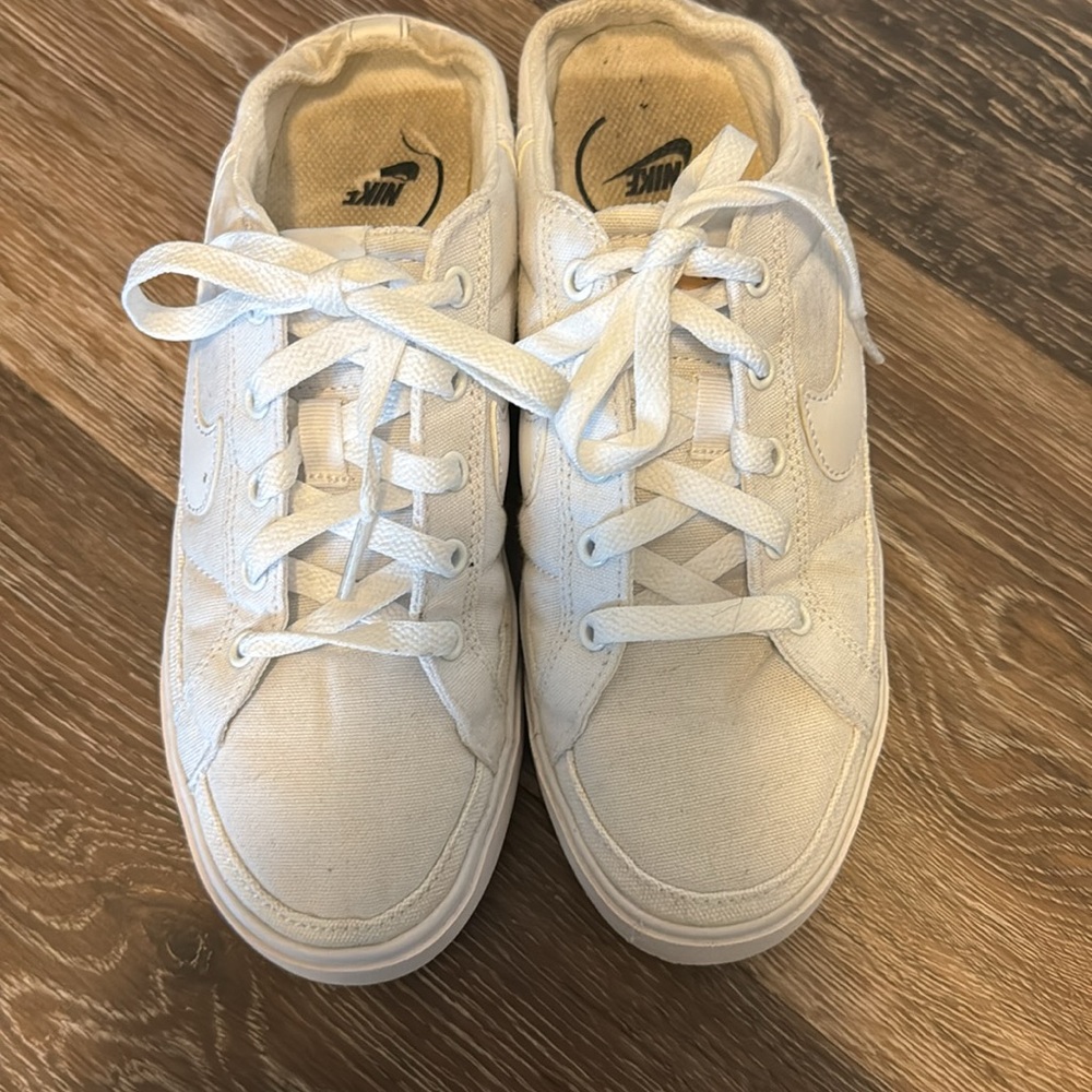 COPY - White Nike Court Slides - Picture 3 of 5